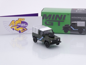 Preview: TSM MINI GT MGT00402-L # Land Rover Defender 90 Pickup " dunkelgrün (Bronze Green) " 1:64