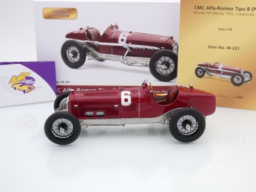 CMC M-221 # Alfa Romeo Tipo B (P3) Nr.6 Sieger Monza GP 1932 " Rudolf Caracciola " 1:18