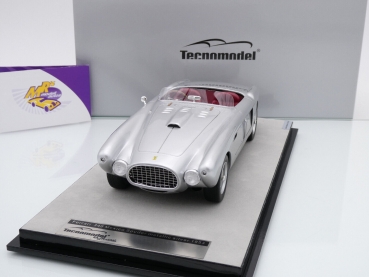 Preview: Tecnomodel TM18-212D # Ferrari 340 Mexico Spyder Baujahr 1953 " silbermetallic " 1:18