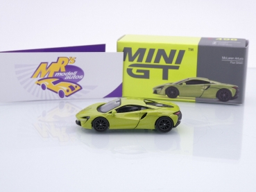 Preview: TSM MINI GT MGT00496-L # McLaren Artura LHD " grünmetallic (Flux Green Metallic) " 1:64