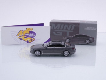 Preview: TSM MINI GT MGT00515-L # BMW 750Li xDrive LHD " graumetallic (Bernina Grey Amber Effect) " 1:64