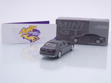 Preview: TSM MINI GT MGT00515-L # BMW 750Li xDrive LHD " graumetallic (Bernina Grey Amber Effect) " 1:64