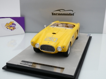 Preview: Tecnomodel TM18-212C # Ferrari 340 Mexico Spyder Nr.210 6ter Platz Watkins Glen USA GP 1955 " Preston Gray " 1:18