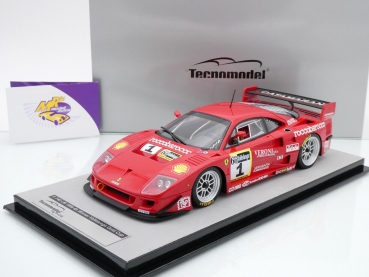 Tecnomodel TM18-286C # Ferrari F40 LM Nr.1 Sieger Gold Cup 6h Vallelunga 1996 " L. Dalla Noce - A. Schiattarella " 1:18