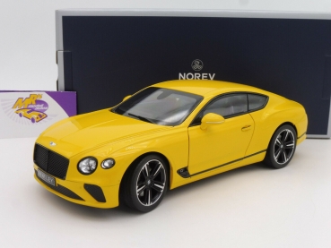 Norev 182786 # Bentley Continental GT Coupe Baujahr 2018 " Monaco Yellow " 1:18