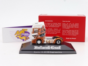 Preview: Herpa 111058 # Scania CS 20 HD Zugmaschine " Roland Graf " in PC-Box 1:87