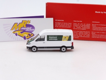 Preview: Herpa 096034 # MAN eTGE Kastenwagwen weiß-grün " Gösser Bier " 1:87