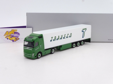 Herpa 944175 # Volvo FH GL Kühlkoffer-Sattelzug " Traveco Transporte " 1:87