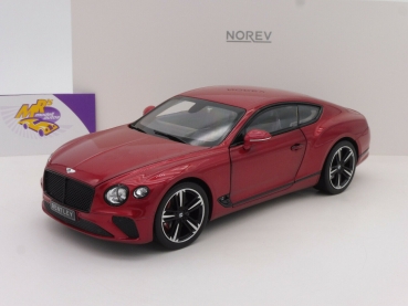 Norev 182788 # Bentley Continental GT Coupe Baujahr 2018 " Candy Red " 1:18