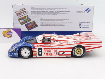 Preview: Solido S1805503 # Porsche 956 LH No.8 3rd 24h. LeMans 1986 " Joest Racing " 1:18