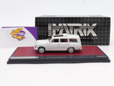 Preview: Matrix 11302-182 # Mercedes-Benz 180D W120 Kombi Baujahr 1960 " hellgrau " 1:43