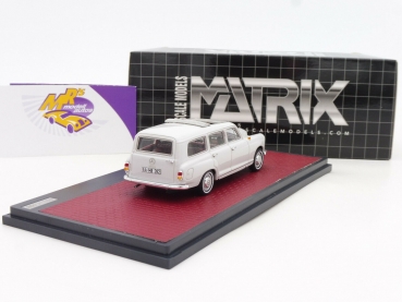 Preview: Matrix 11302-182 # Mercedes-Benz 180D W120 Kombi Baujahr 1960 " hellgrau " 1:43