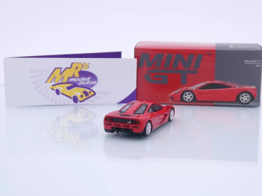 Preview: TSM MINI GT MGT00654-L # McLaren F1 LHD " rotmetallic (Red Pearl) " 1:64