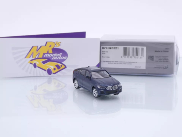 Preview: Minichamps 870020521 # BMW X6 (F16) SUV Baujahr 2020 " dunkelblaumetallic " 1:87