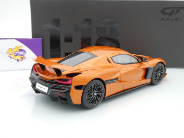 Preview: GT Spirit GT880 # Rimac Nevera Sportwagen Baujahr 2021 " orangemetallic " 1:18