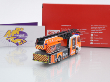 Preview: Herpa 097604 # Mercedes-Benz Atego Drehleiter " Feuerwehr Gersthofen " 1:87