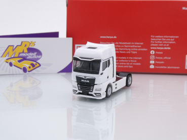 Herpa 317108 # MAN eTGX 2-achs Zugmaschine " weiß " 1:87