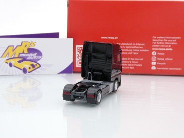 Preview: Herpa 315876-002 # MAN TGX GX 2-achs Zugmaschine " schwarz " 1:87