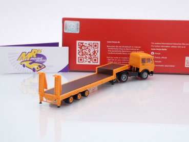 Preview: Herpa 317078 # Mercedes-Benz NG 80 Tieflade-Sattelzug " Deutrans " 1:87