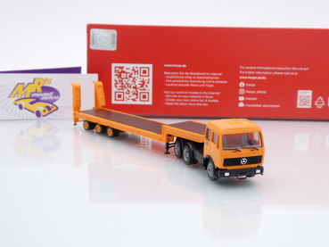 Preview: Herpa 317078 # Mercedes-Benz NG 80 Tieflade-Sattelzug " Deutrans " 1:87