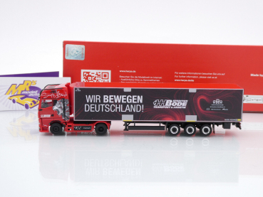 Preview: Herpa 317139 # MAN TGX GX Kühlkoffer-Sattelzug " Spedition HH Bode / Wir Bewegen Deutschland ! " 1:87