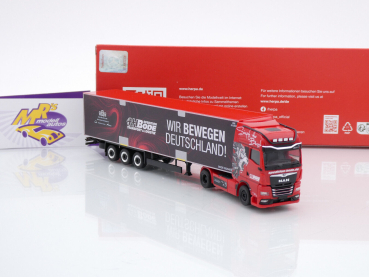 Preview: Herpa 317139 # MAN TGX GX Kühlkoffer-Sattelzug " Spedition HH Bode / Wir Bewegen Deutschland ! " 1:87