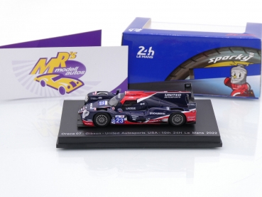 Preview: Sparky Y266 # Oreca 07 - Gibson Nr.23 10th LMP2 24h Le Mans 2022 " United USA " 1:64