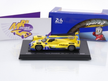 Preview: Sparky Y265 # Oreca 07 - Gibson Nr.5 9th LMP2 24h Le Mans 2022 " Team Penske " 1:64