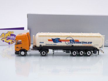 Preview: Herpa 953948 # Scania CR 20 HD STR Saugsilo-Sattelzug " Steinkühler " 1:87