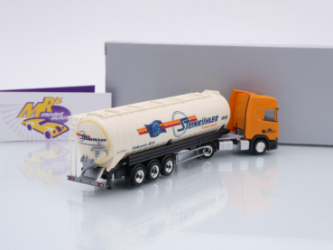 Preview: Herpa 953948 # Scania CR 20 HD STR Saugsilo-Sattelzug " Steinkühler " 1:87