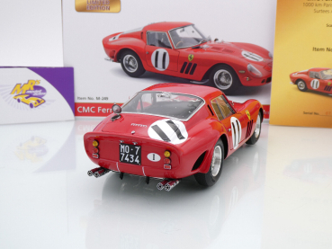 Preview: CMC M-249 # Ferrari 250 GTO Coupe Nr.11 1000 km Paris 1962 " John Surtess - Mike Parkes " 1:18