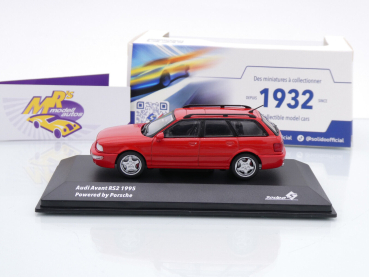 Preview: Solido S4310102 # Audi RS2 Avant by Porsche Baujahr 1995 " laserrot " 1:43