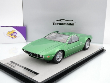 Tecnomodel TM18-269B # De Tomaso Mangusta Spyder Baujahr 1966 " hellgrünmetallic " 1:18