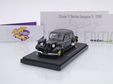 Autocult 05047 # Citroen C11 Berline Gazogene Baujahr 1938 " schwarz " 1:43