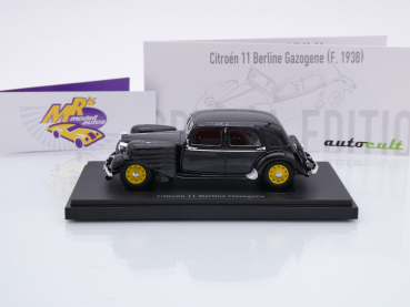 Preview: Autocult 05047 # Citroen C11 Berline Gazogene Baujahr 1938 " schwarz " 1:43