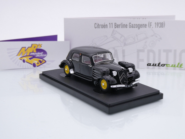 Preview: Autocult 05047 # Citroen C11 Berline Gazogene Baujahr 1938 " schwarz " 1:43