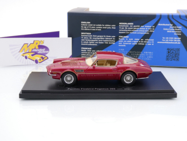 Preview: Autocult Avenue 60109 # Pontiac Firebird Pegasus 365 Baujahr 1970 " dunkelrotmetllic-gold " 1:43