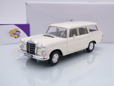 Norev 183709 # Mercedes-Benz 200 Universal Kombi Baujahr 1966 " cremeweiß " 1:18