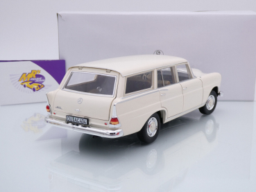 Preview: Norev 183709 # Mercedes-Benz 200 Universal Kombi Baujahr 1966 " cremeweiß " 1:18