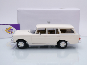 Preview: Norev 183709 # Mercedes-Benz 200 Universal Kombi Baujahr 1966 " cremeweiß " 1:18