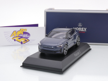 Norev 872011 # Polestar 2 Baujahr 2024 " Midnight - dunkelblaumetallic " 1:43