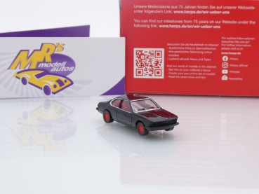 Preview: Herpa 956512 # BMW 6er E24 Baujahr 1975 schwarz-rot " 75 Jahre Herpa " 1:87