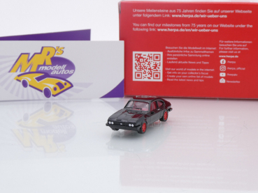 Herpa 956550 # Ford Capri Baujahr 1968 schwarz-rot " 75 Jahre Herpa " 1:87