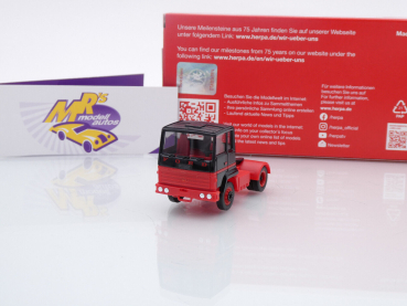 Herpa 956574 # Ford Transcontinental Zugmaschine Baujahr 1975 schwarz-rot " 75 Jahre Herpa " 1:87