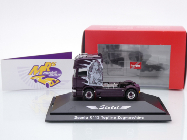 Preview: Herpa 111102 # Scania R'13 TL 2-achs Zugmaschine " Stelzl Transporte " 1:87