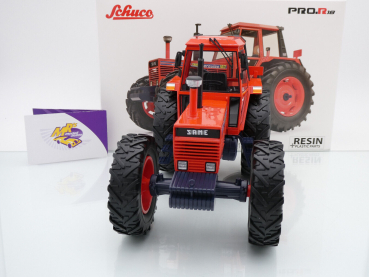 Preview: Schuco PRO.R 00259 # Same Hercules 160 Traktor Baujahr 1979 " orangerot " 1:18