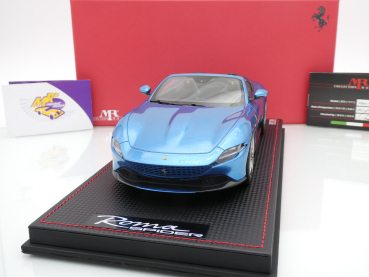 Preview: MR Collection FE040SE # Ferrari Roma Spider Baujahr 2019 " Blu Corsa " 1:18