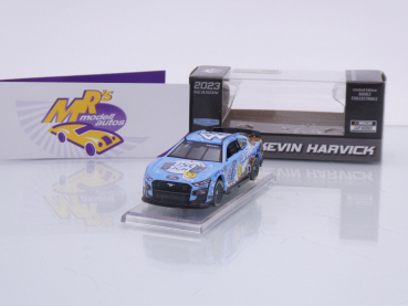 Lionel Racing CX42365BLDKH # Ford Mustang NASCAR 2023 " Kevin Harvick - Busch Light Dirt Car " Foil Number " " 1:64