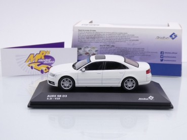 Preview: Solido S4313302 # Audi S8 D3 V10 5.2L Limousine Baujahr 2006 " weiß " 1:43