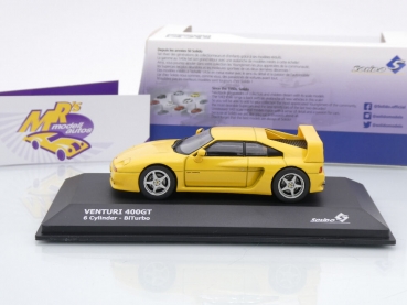 Preview: Solido S4313402 # Venturi 400 GT BiTurbo V6 Baujahr 1994 " gelb " 1:43